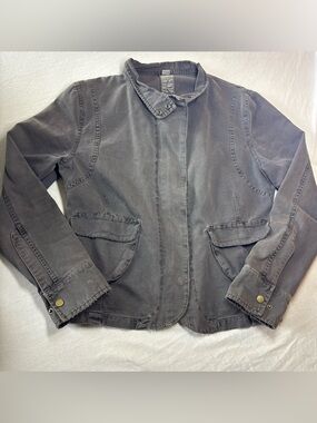 Gramicci Washed brown Utility Jacket with Snap Collar